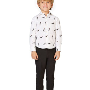 OppoSuitsâ¢ Christmas Penguins Skjorte Til Børn